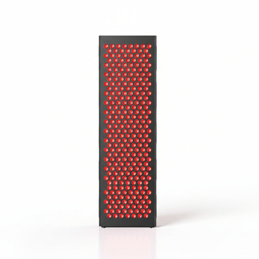 Red Light Therapy Box, 5In1 LED with 630-660-810-830-850, Metal Case, 3 Modes Red Light Panel with Soft Belt, 6 Timing Set - 9 Pulse Modes - 4-Level - Red Light Therapy Panel for Body